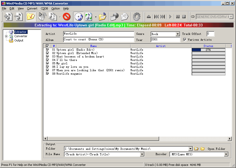 CD to MP3 Converter