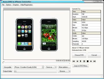 DVD to iPhone Converter: convert dvd movie to iphone video with AVS DVD to iPhone Converter!