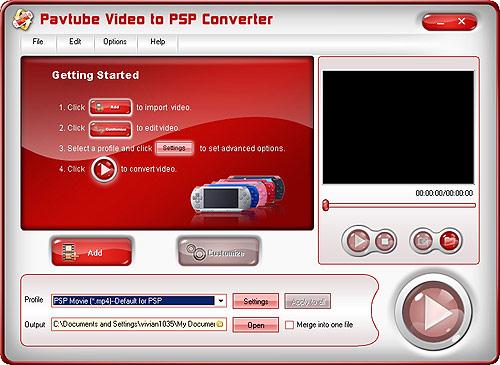 DV to PSP Converter