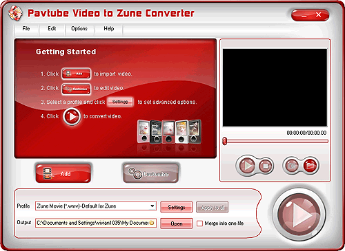 QT to Zune Converter