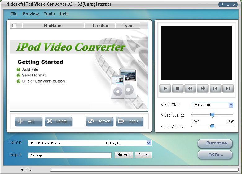 ASF to iPod Video Converter