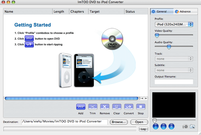 IFO to iPod Converter for Mac OS
