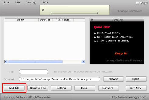 H261 to iPod MP4 Converter