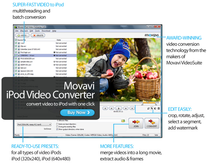VRO to iPod Video Converter