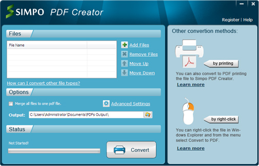 PDF files Creator