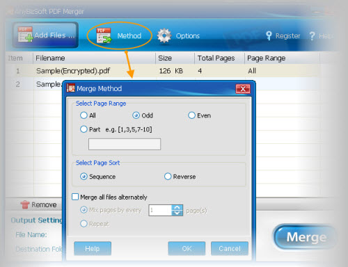 Merge PDF files and documents with PDF Merger