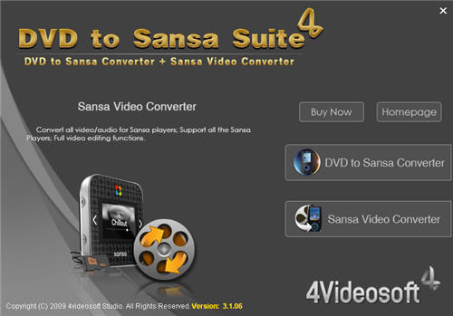 DVD to Sansa Converter