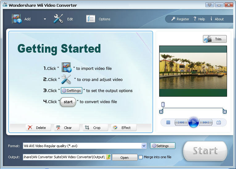 MPEG to Wii Converter