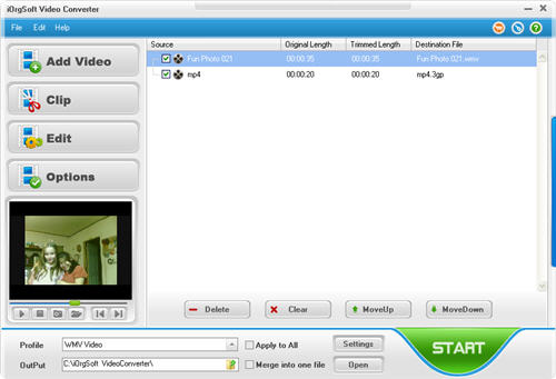 convert/put recorded video from iPod, iPhone  to Windows Movie Maker