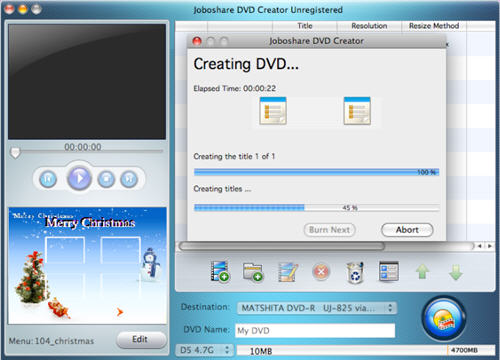 Burn iMovie project to DVD with DVD Creator for Mac