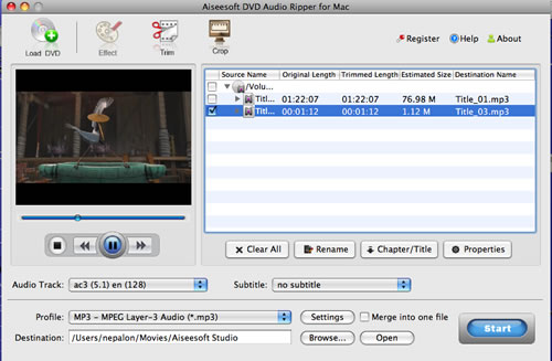 DVD Auido Ripper for Mac