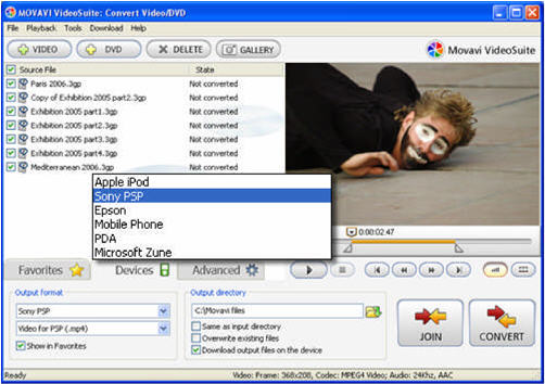 convert Video and DVD to PDA and Cell Phone