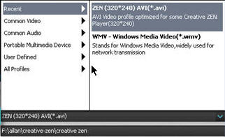 HD tp to Creative Zen Converter