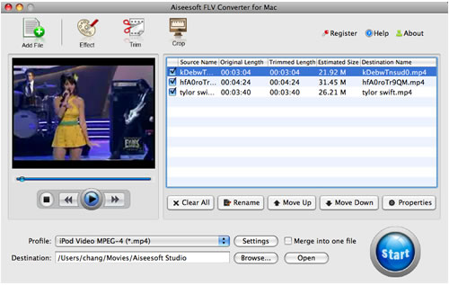 FLV to Video Converter for Mac
