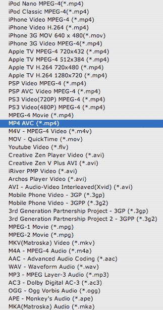 Convert MOD to PSP Converter for Mac