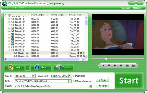 DVD to Zune HD Video Converter