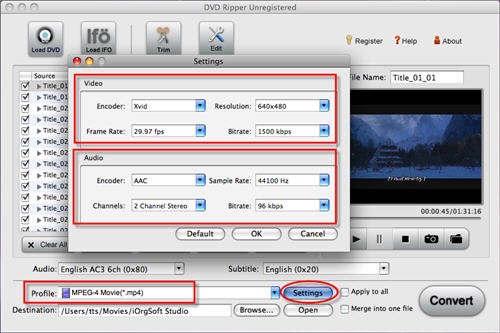Import DVD to iMovie AVCHD, DV, HDV