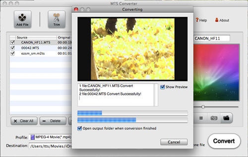 Import mts into imovie with MTS to iMovie Converter